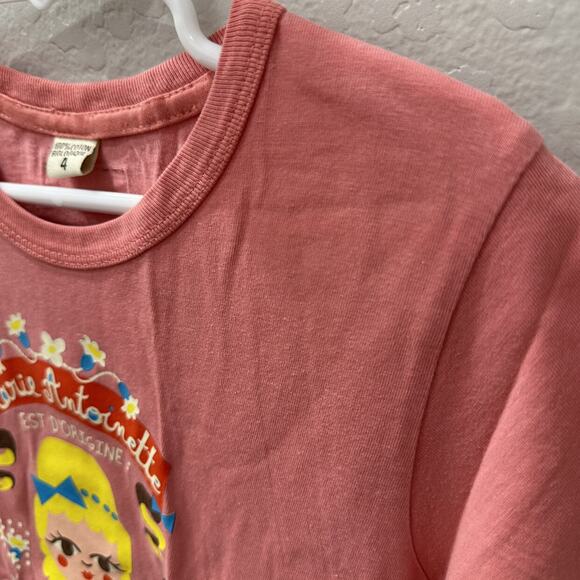 Coq En Pate Pink Marie Antoinette Short Sleeve Shirt - Picture 2 of 8